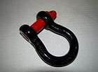 CSI W512 4.75 Ton Shackle   D Ring   Black & Red