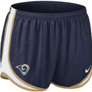   Rams Womens Navy Nike Dri Fit NFL Tempo Short