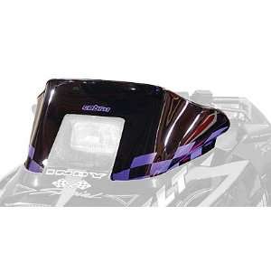   Cobra Black with Purple Checkers Chassis Windshield for Polaris Indy