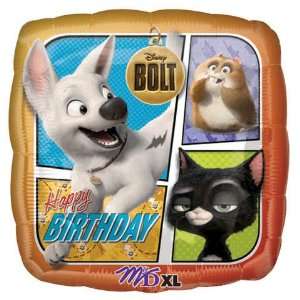    Disneys Bolt Happy Birthday 18 Square Mylar Balloon Toys & Games