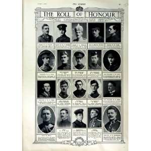  1916 ROLL HONOUR DEAD SOLDIERS WAR WHATFORD MUIR MILLER 