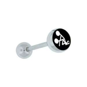 Doggy Style Stick Figures Tongue Ring Barbell [Jewelry] FreshTrends
