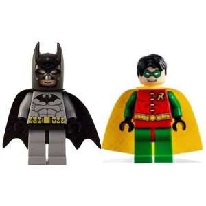  Batman (Light Grey) and Robin  Lego Figure Set Toys 