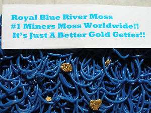 A#1 Royal Blue River Moss Gold Dredge Sluice Miner Mat  