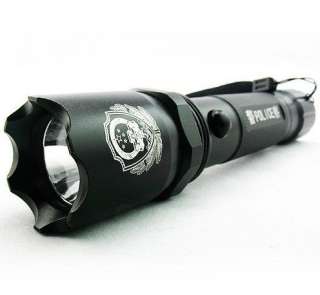 340LM 3w Police CREE Q3 LED Flashlight Set Torch 3 in 1  