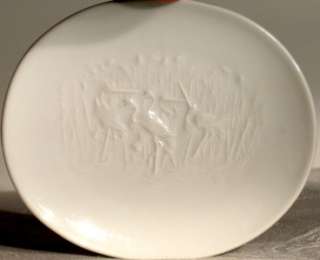 Royal Factory KPM Porcelain chinoiserie Crane Plate  