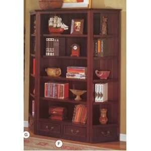    Louis Philipe Corner Bookcase Book Case Shelf Wood