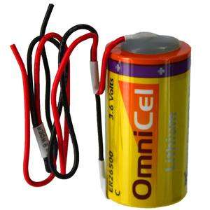   6V 8.5Ah Size C Lithium Thionyl Chloride Battery w/ Wire Leads  