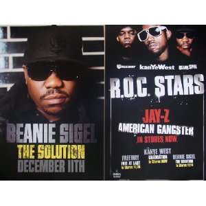Beanie Sigel   The Solution & R.O.C. Stars   Rare Two Sided Poster 