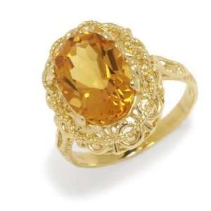  Gioie Ladies Ring in Yellow 18 karat Gold with Citrin 