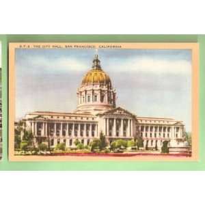    Postcard Vintage The City Hall San Francisco Ca: Everything Else