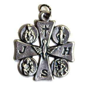    Small Crucifix   Metal Pendant with Religious Figures Jewelry