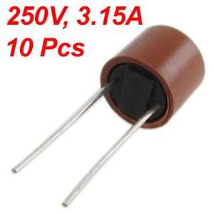  10 Pcs Radial Leads Slow Blow Micro Fuse T3.15A 250V