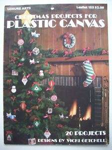 Christmas stockings ornaments plastic canvas pattern  