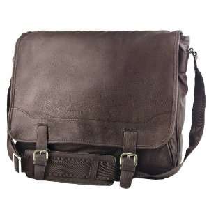  Classic Soft Leather Mans Laptop Business Messenger Bag 