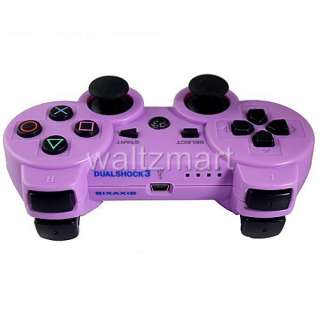 New Purple Wireless Bluetooth Sixaxis Dualshock 3 Game Controller for 