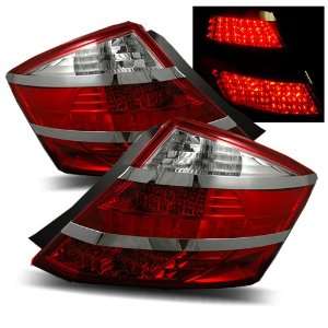    08 11 Honda Accord Coupe Red/Clear LED Tail Lights Automotive