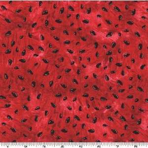  45 Wide Watermelon Seeds Red Fabric By The Yard Arts 