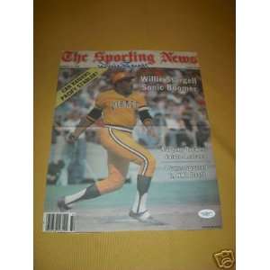  Willie Stargell signed Sporting News cover pirates(JSA 