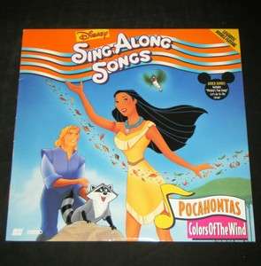 DISNEY SING ALONG SONGS: Pocahontas Colors Of The Wind Laserdisc 