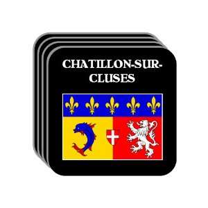 Rhone Alpes   CHATILLON SUR CLUSES Set of 4 Mini Mousepad Coasters