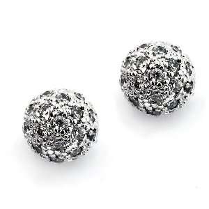 Sterling Silver Earrings; 10mm clustered ball; Post earrings; Top 