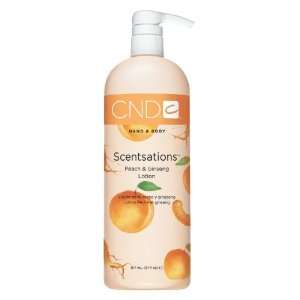  CND Lotion Peach& Ginseng Hand & Body Lotion 33 Oz: Health 