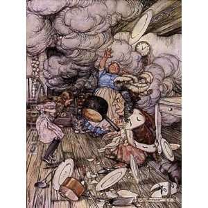 Hand Made Oil Reproduction   Arthur Rackham   32 x 42 inches   Alice 