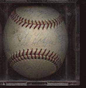 1954 Brooklyn Dodgers Team Signed BB 23 Sigs Clubhouse  