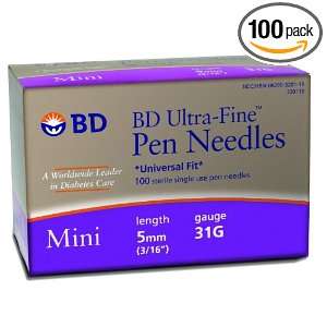  BdTM Ultra Fine IiiTM Insulin Pen Needle Box of 100 