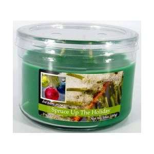  Candles candle jar 10 oz 3wick spruce up holiday