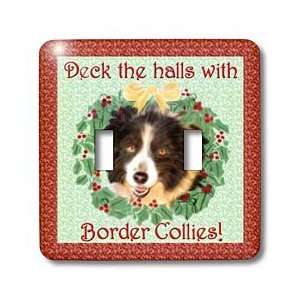   Halls with Border Collies   Light Switch Covers   double toggle switch