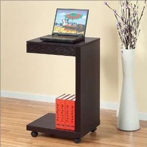  End Table Enitial Lab Tango C Shape Table in Red Cocoa 