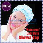 Plastic Protect Waterproof Lady Hair Bath Shower Hair Care Salon Cap 