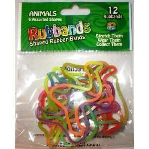 Rubbands Silly Bandz styled rubber bands Animals pack of 