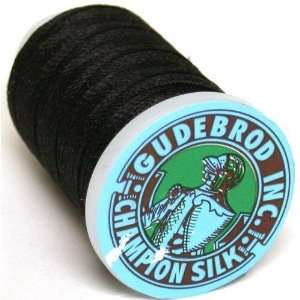  Silk Gudebrod Bead Stringing Thread Black Size F New Arts 