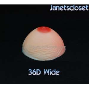 Silicone Breast Form Pair #6 Size 36D Wide Mastectomy Quality