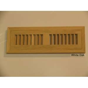   White Oak Flush Unfinished Wood Heat Register / Vent: Home Improvement