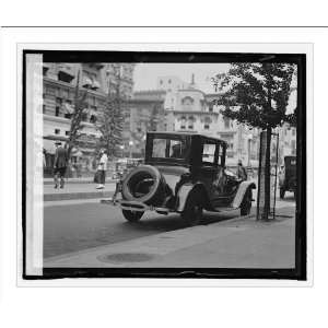   Print (L): [Street scene, rear view of automobile, Washington, D.C