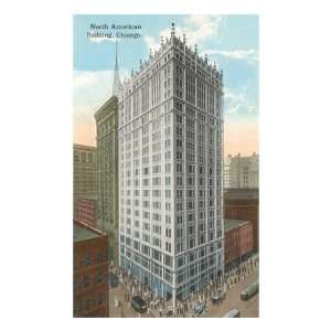 North American Building, Chicago, Illinois Premium Poster Print, 12x18 