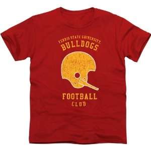  Ferris State Bulldogs Club Slim Fit T Shirt   Red: Sports 