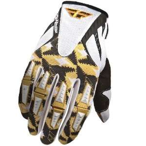    Fly Racing Kinetic Gloves   2011   11/White/Gold: Automotive