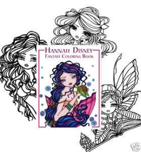 Faery Coloring Book Fairy Tale Mermaid Hannah Disney  