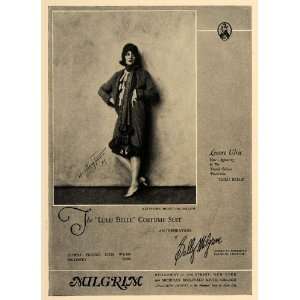 1926 Ad Sally Milgrim Lenore Ulric Lulu Belle Suit   Original Print Ad