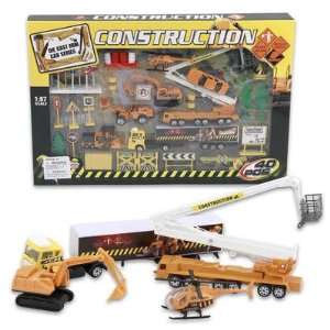   Construction Vehicles Playset   Metal Diecast cars: Toys & Games