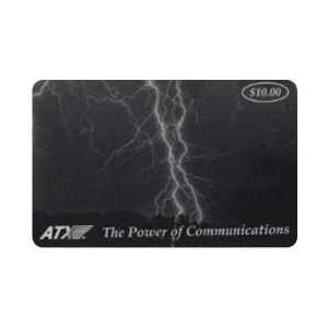 Collectible Phone Card: $10.00 ATX   The Power of Communications B&W 