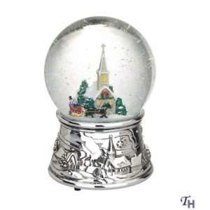   Snow Globe with Continually Blowing Snow and Light