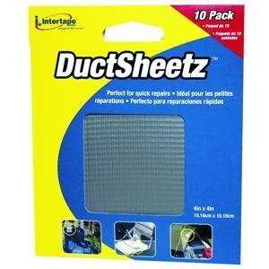  Intertape Duct Tape Sheetz 4 inch x 4 inch   10 Pack