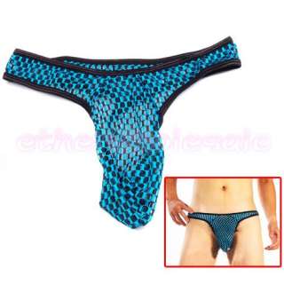 Mens Sexy Mesh Pouch G string Underwear Thong Briefs [SKU: 12 