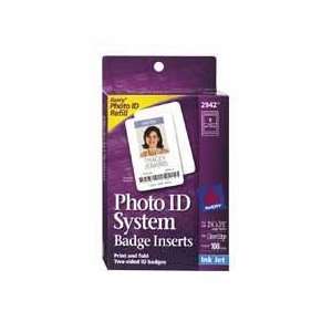  Avery 2945 Photo id badge inserts, convention size, 1 